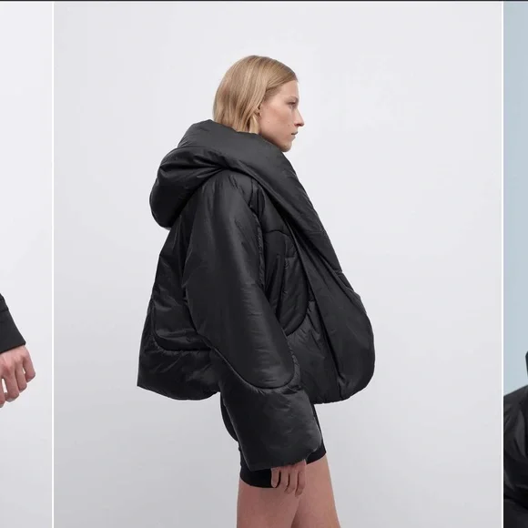 lululemon athletica Black Hooded Insulated Wrap - Picture 2 of 5